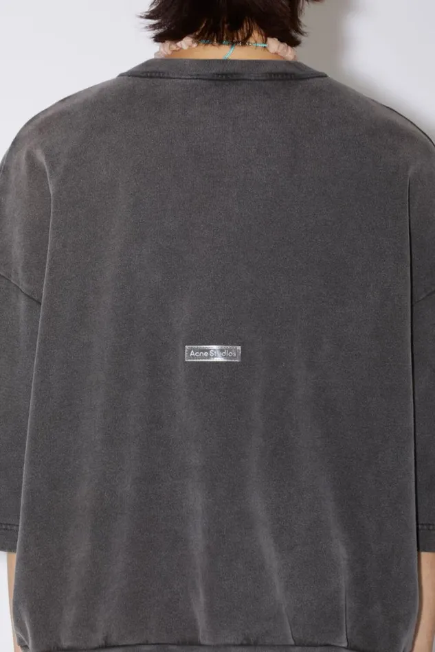 Acne Studios Patch Logo Tshirt Faded Black Men Tshirts Acne Studios Patch Logo Tshirt Faded Black Men Tshirts