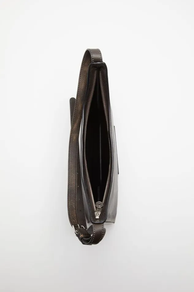 Acne Studios Platt Shoulder Bag Dark Brownbeige Women Bags