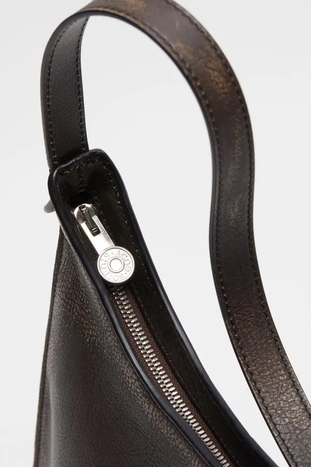 Acne Studios Platt Shoulder Bag Dark Brownbeige Women Bags