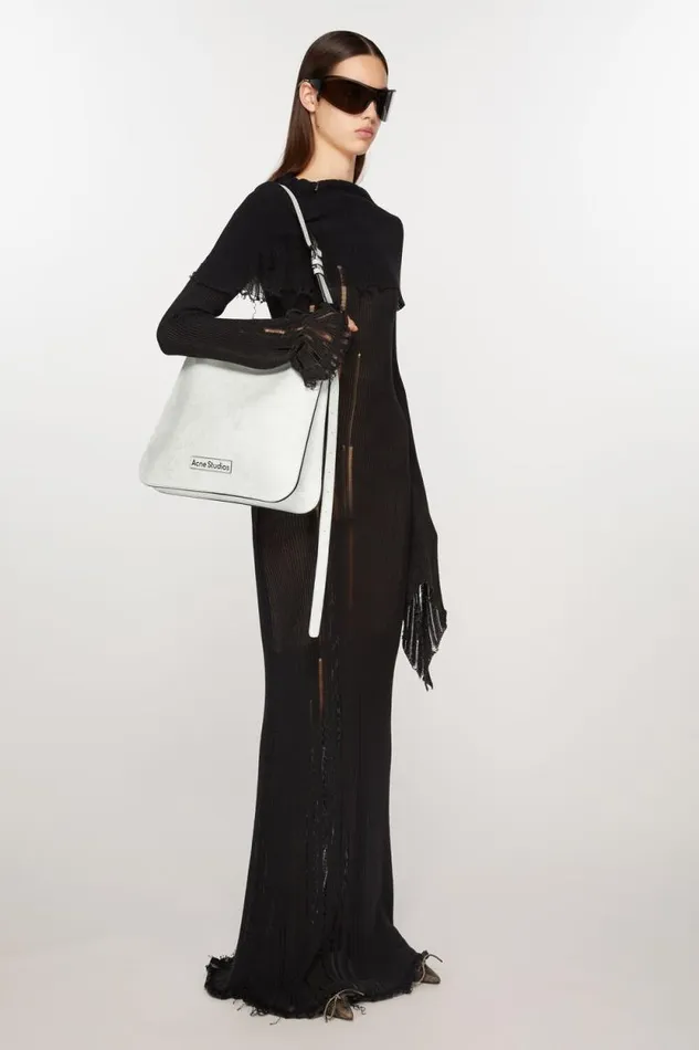 Acne Studios Platt Shoulder Bag White Women Bags
