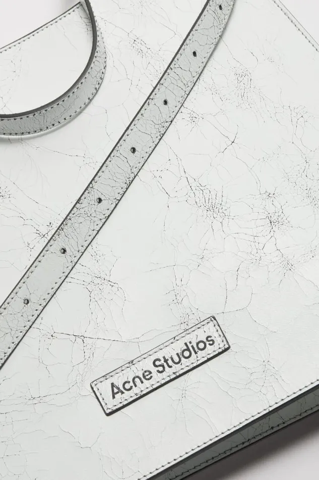 Acne Studios Platt Shoulder Bag White Women Bags