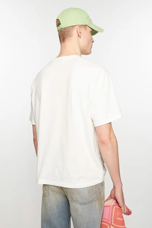 Acne Studios Printed Tshirt 8211 Relaxed Fit Optic White Women Tshirts Acne Studios Printed Tshirt 8211 Relaxed Fit Optic White Women Tshirts