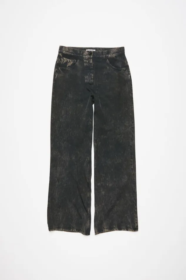 Acne Studios Printed Trousers Blackbeige Women Trousers Acne Studios Printed Trousers Blackbeige Women Trousers