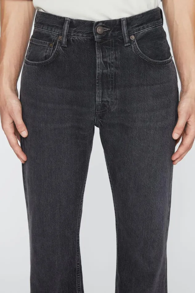 Acne Studios Regular Fit Jeans 8211 1992M Black Men Jeans Acne Studios Regular Fit Jeans 8211 1992M Black Men Jeans