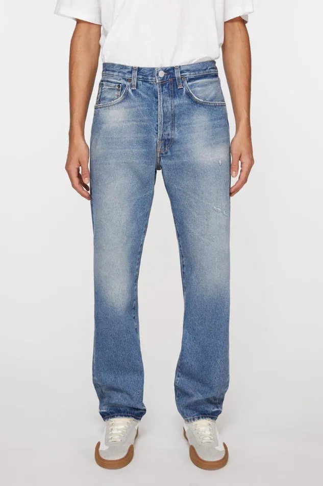 Acne Studios Relaxed Fit Jeans 8211 2003 Mid Blue Men Jeans