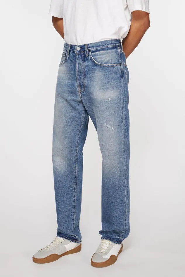 Acne Studios Relaxed Fit Jeans 8211 2003 Mid Blue Men Jeans Acne Studios Relaxed Fit Jeans 8211 2003 Mid Blue Men Jeans
