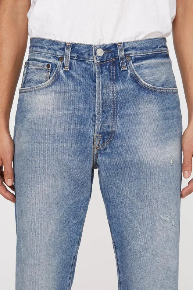 Acne Studios Relaxed Fit Jeans 8211 2003 Mid Blue Men Jeans Acne Studios Relaxed Fit Jeans 8211 2003 Mid Blue Men Jeans