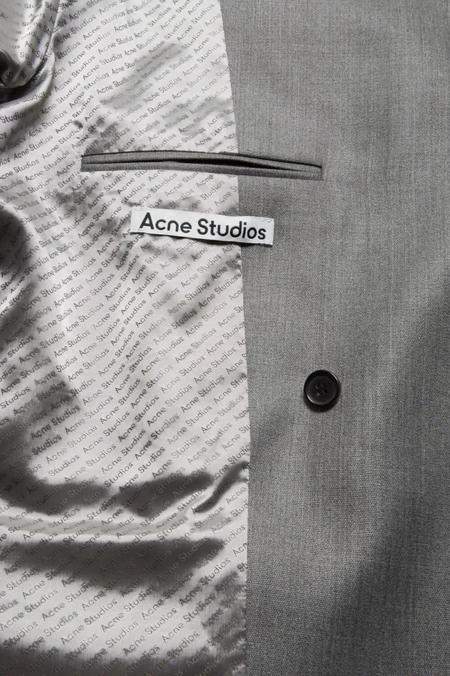 Acne Studios Relaxed Fit Suit Jacket Vintage Grey Melange Men Suit Jackets Acne Studios Relaxed Fit Suit Jacket Vintage Grey Melange Men Suit Jackets