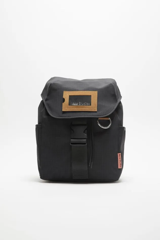 Acne Studios Ripstop Nylon Backpack Black Men Bags