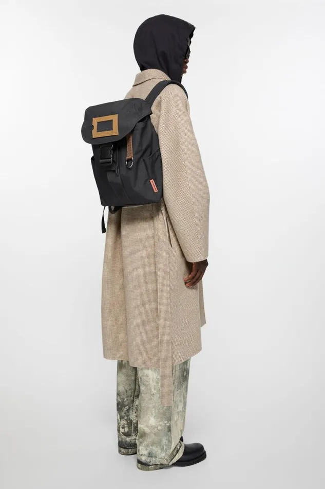 Acne Studios Ripstop Nylon Backpack Black Men Bags