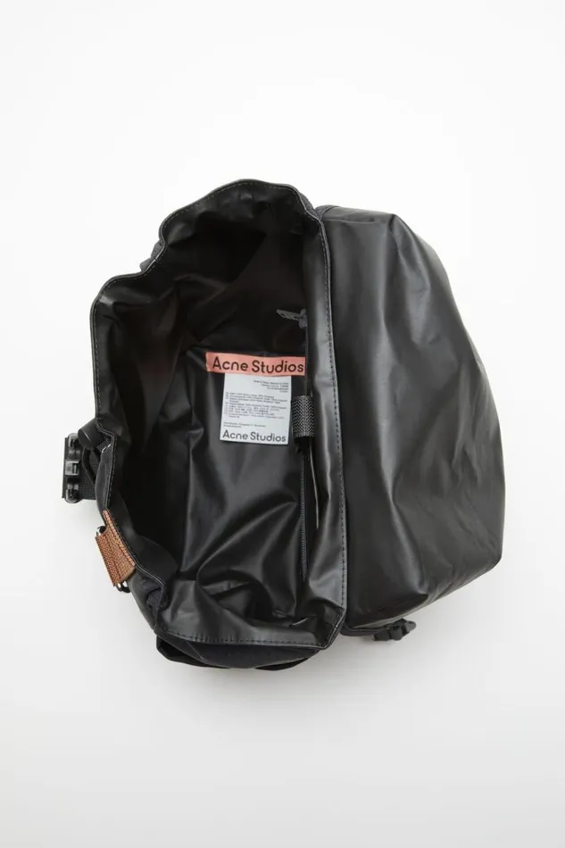 Acne Studios Ripstop Nylon Backpack Black Men Bags