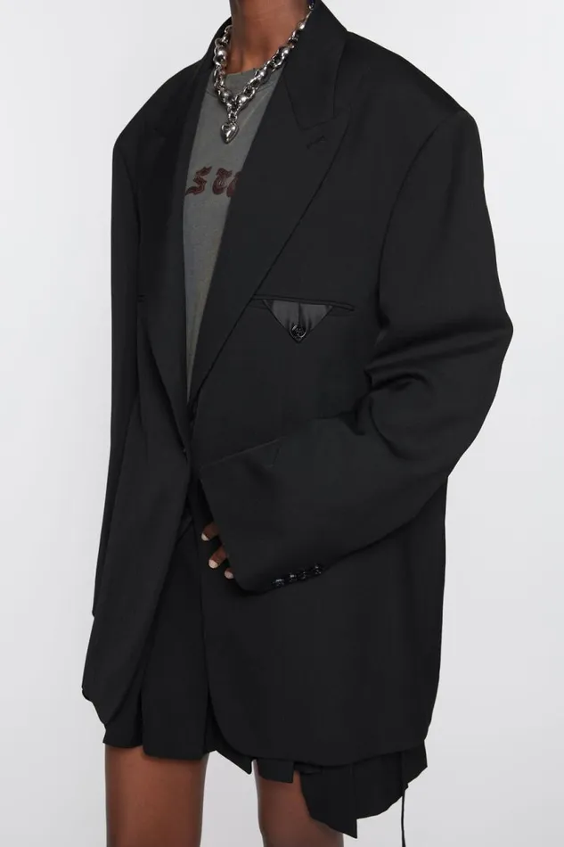 Acne Studios Singlebreasted Jacket Black Women Suit Jackets