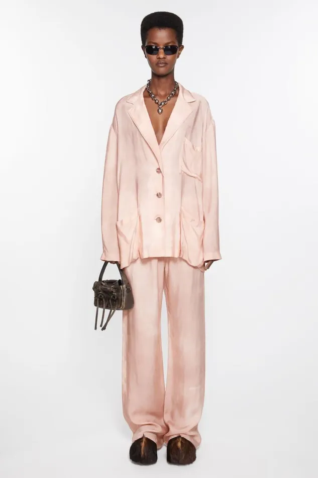 Acne Studios Suit Jacket 8211 Relaxed Fit Pale Pink Women Suit Jackets