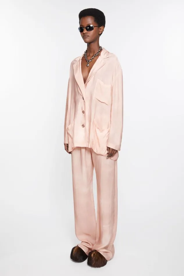 Acne Studios Suit Jacket 8211 Relaxed Fit Pale Pink Women Suit Jackets Acne Studios Suit Jacket 8211 Relaxed Fit Pale Pink Women Suit Jackets
