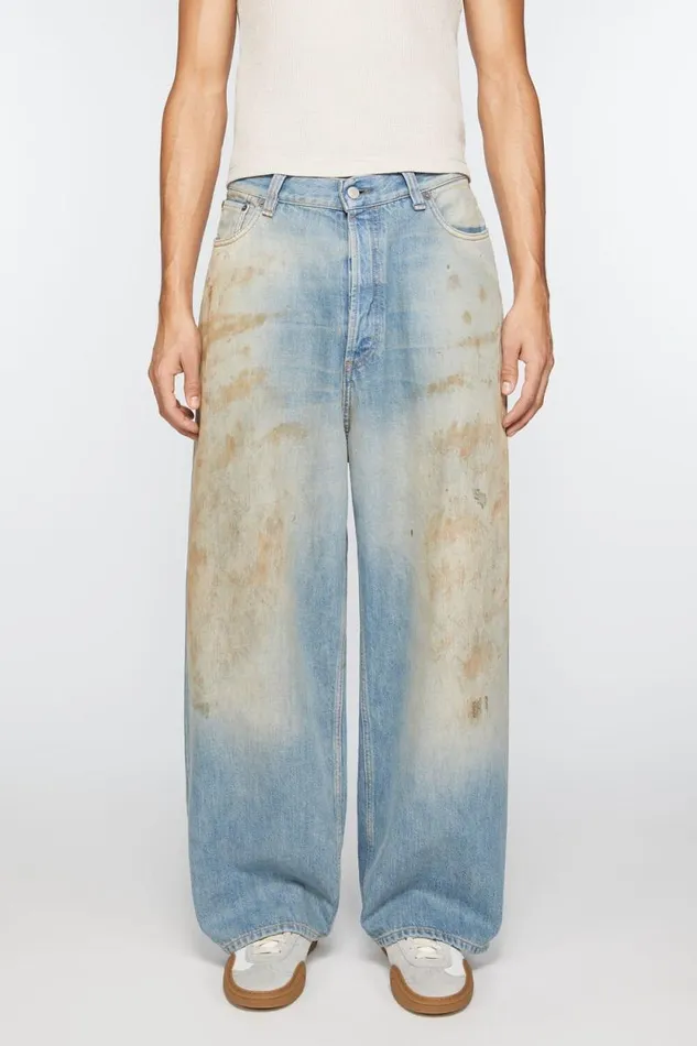 Acne Studios Super Baggy Fit Jeans 8211 2023 Mid Blue Men Jeans