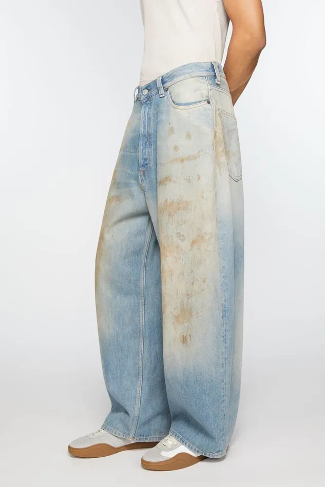 Acne Studios Super Baggy Fit Jeans 8211 2023 Mid Blue Men Jeans Acne Studios Super Baggy Fit Jeans 8211 2023 Mid Blue Men Jeans