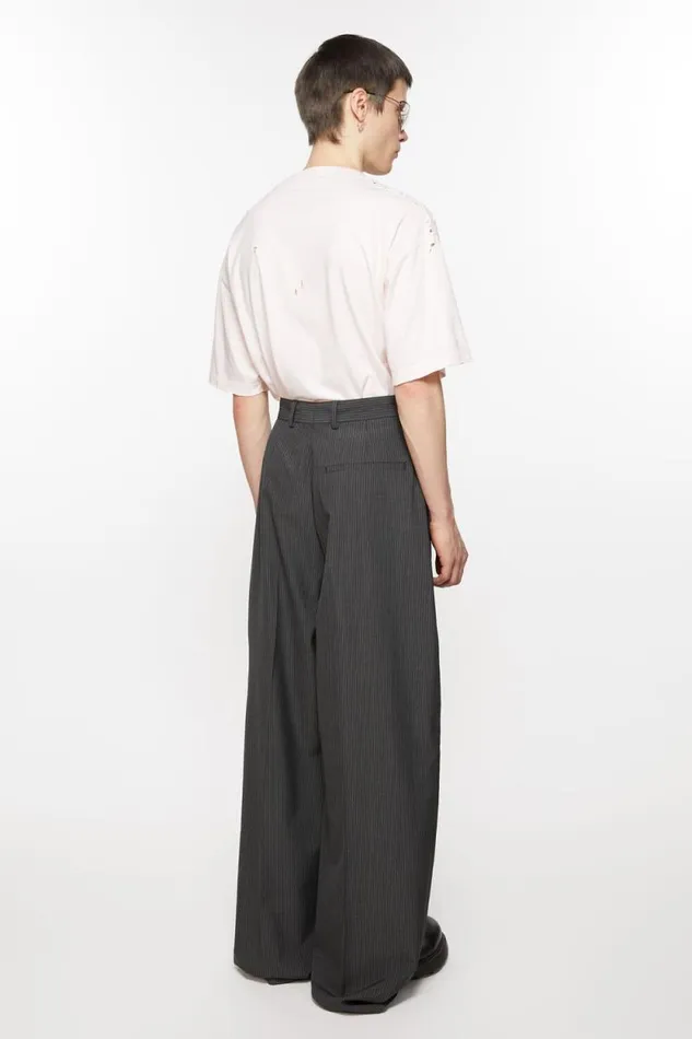 Acne Studios Tailored Trousers Anthracite Grey Men Trousers