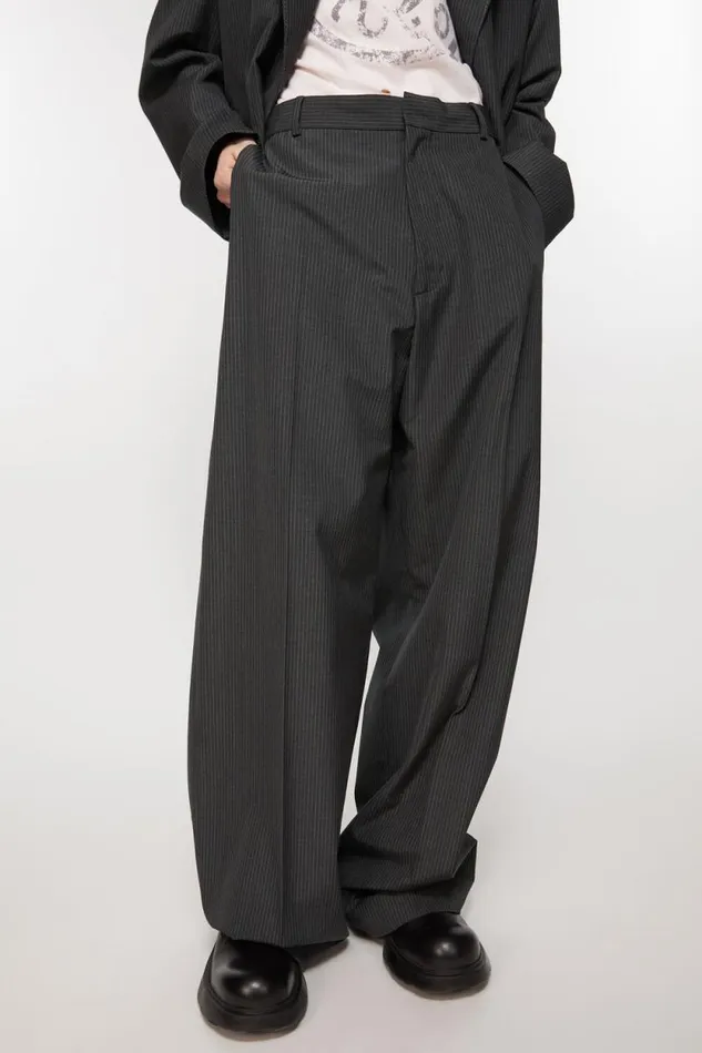 Acne Studios Tailored Trousers Anthracite Grey Men Trousers
