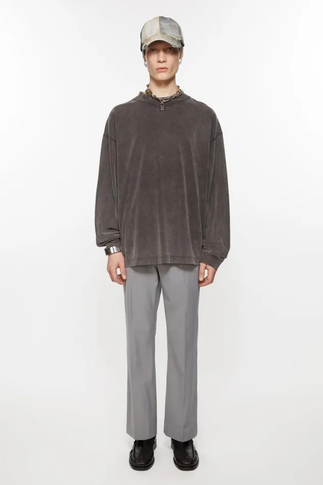 Acne Studios Tailored Trousers Cold Grey Men Trousers