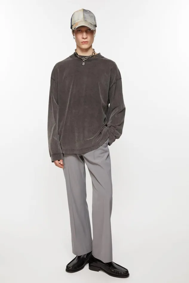 Acne Studios Tailored Trousers Cold Grey Men Trousers