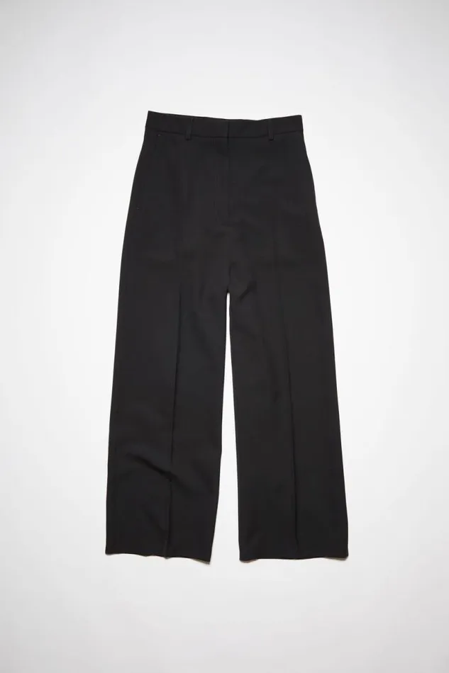 Acne Studios Wool Blend Trousers Black Women Trousers