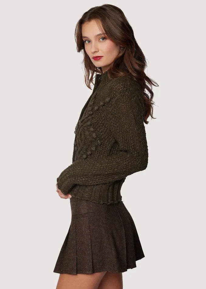 Adelina Cardigan Green Women Lost Wander Tops