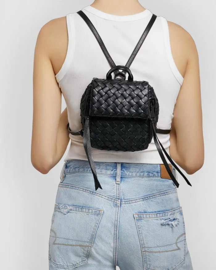 Aimee Kestenberg Backpacks Women Bali Mini Backpack Black Woven