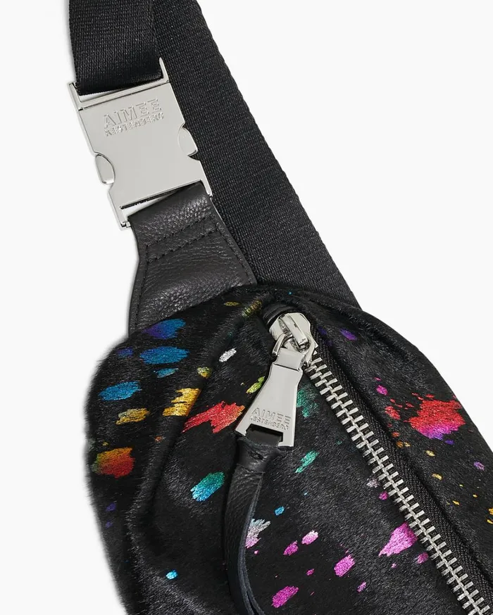 Aimee Kestenberg Bum Bags and Belt Bags Women Milan Novelty Bum Bag Rainbow Haircalf