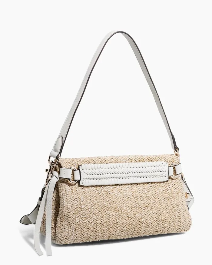 Aimee Kestenberg Clutches Women All For Love Convertible Crossbody Clutch Straw With Vanilla