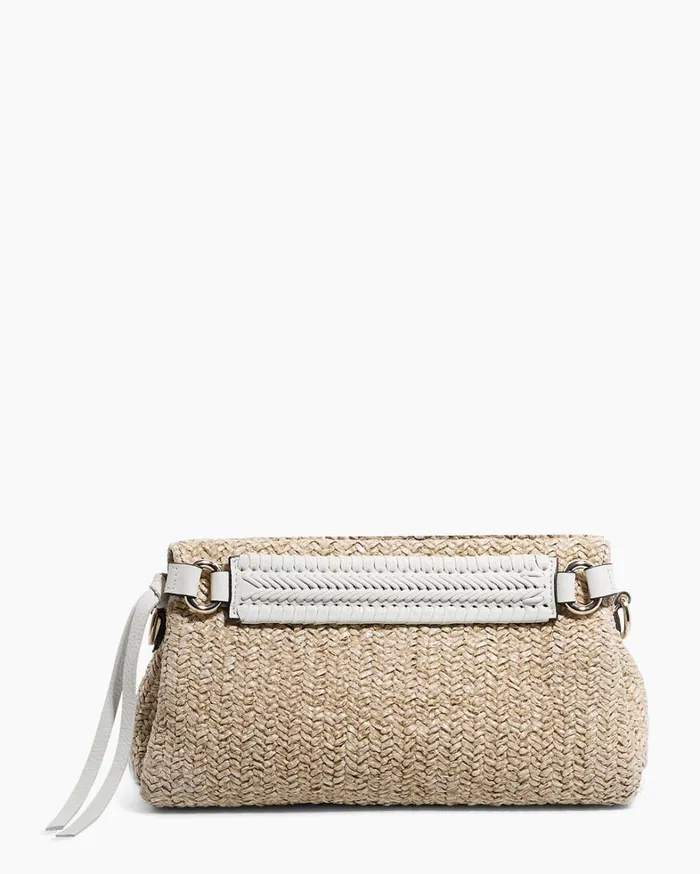 Aimee Kestenberg Clutches Women All For Love Convertible Crossbody Clutch Straw With Vanilla