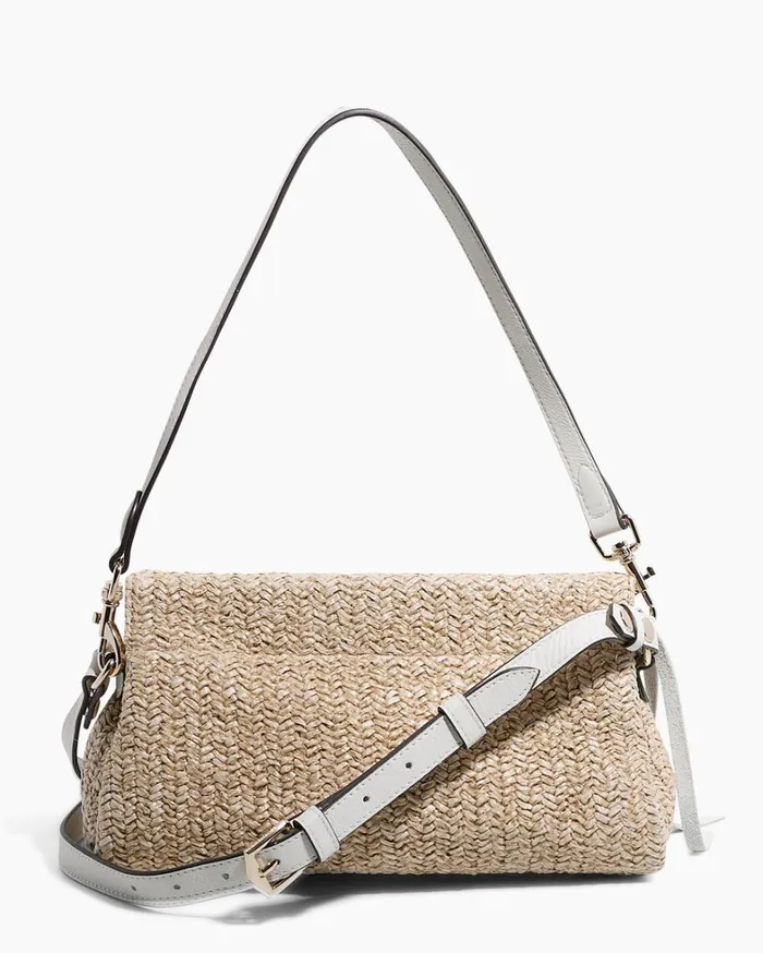 Aimee Kestenberg Clutches Women All For Love Convertible Crossbody Clutch Straw With Vanilla