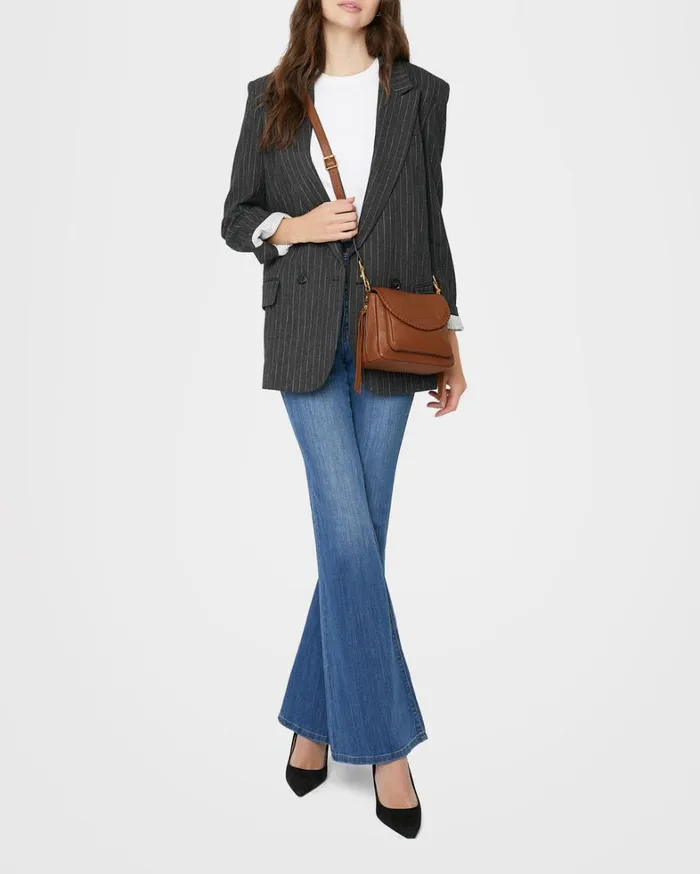 Aimee Kestenberg Crossbody Bags Women All For Love Mini Crossbody Chestnut With 14k Yellow Gold