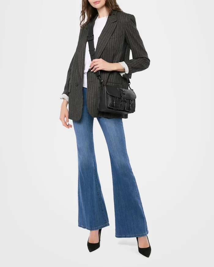 Aimee Kestenberg Crossbody Bags Women SaddleUp Crossbody Black With Shiny Black