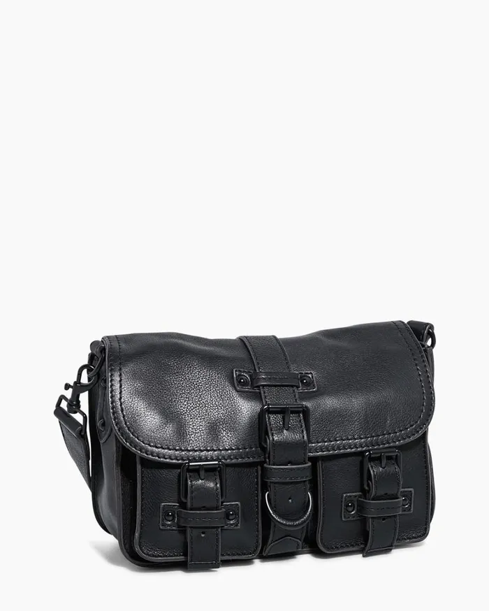 Aimee Kestenberg Crossbody Bags Women SaddleUp Crossbody Black With Shiny Black