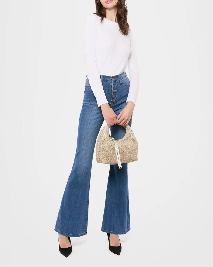 Aimee Kestenberg Satchels Women Aura Handheld Natural Straw