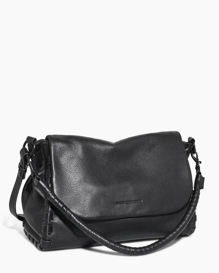 Aimee Kestenberg Shoulder Bags Women Zen Convertible Shoulder Black With Shiny Black