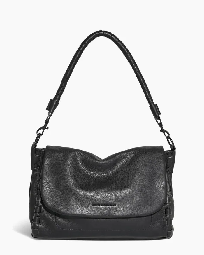 Aimee Kestenberg Shoulder Bags Women Zen Convertible Shoulder Black With Shiny Black