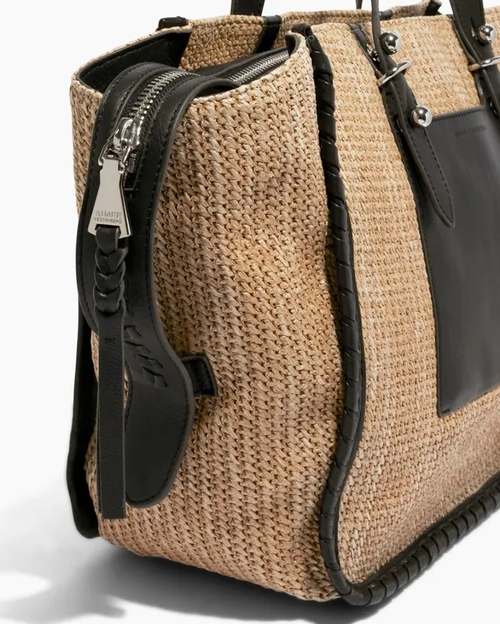 Aimee Kestenberg Tote Bags Women Casablanca Raffia Large Tote Raffia Black