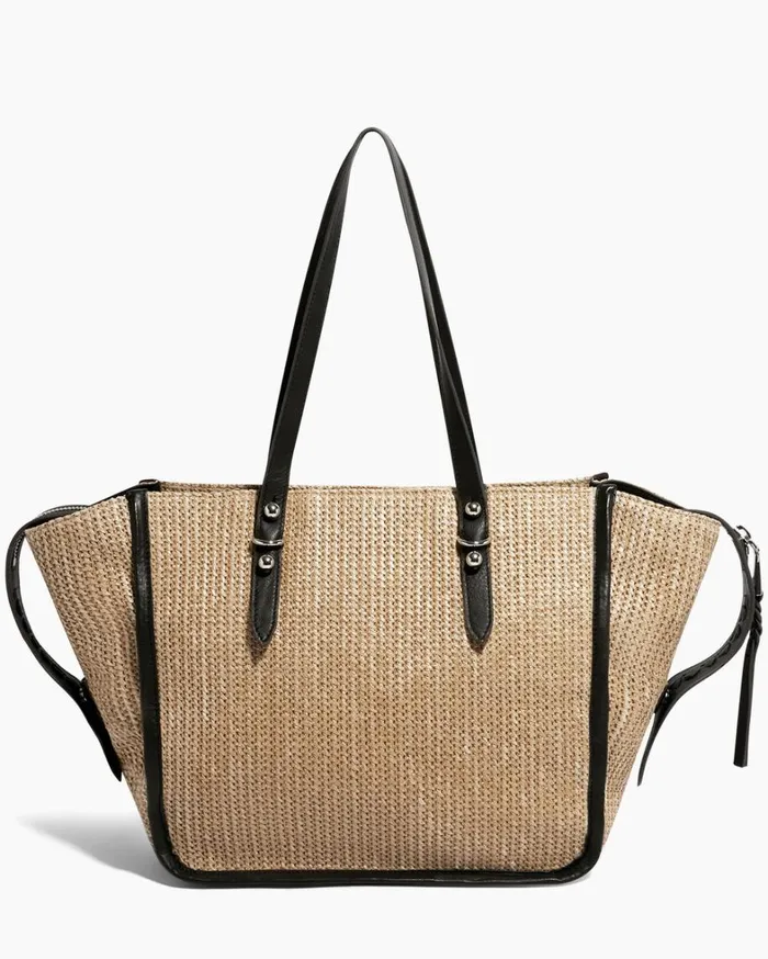 Aimee Kestenberg Tote Bags Women Casablanca Raffia Large Tote Raffia Black
