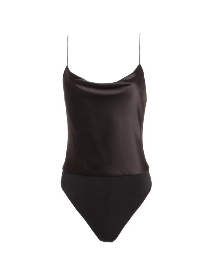 Alice Olivia HARMON BODYSUIT Black Women Tops