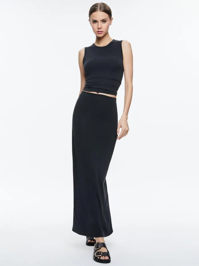 Alice Olivia KAPPA CROPPED TANK Black Women Tops
