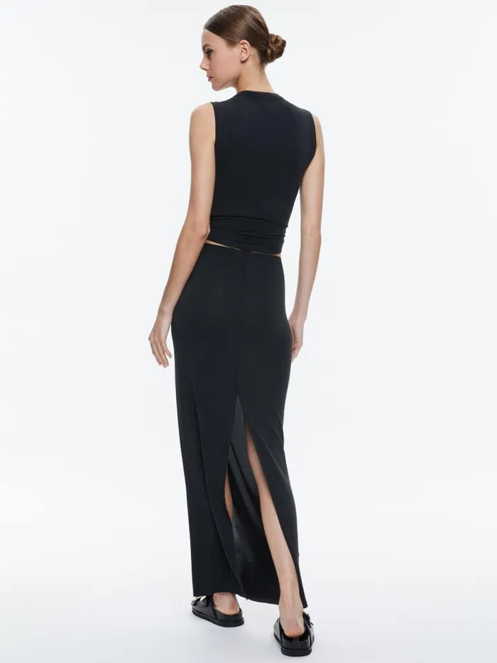 Alice Olivia KAPPA CROPPED TANK Black Women Tops