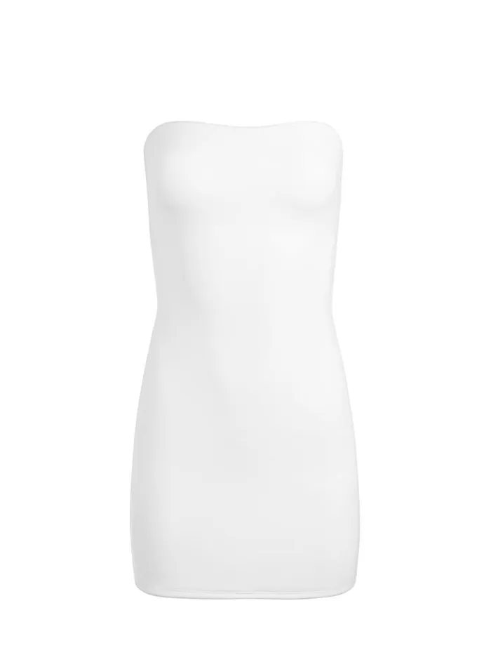 Alice Olivia LEIA STRAPLESS MINI DRESS Black Women Dresses