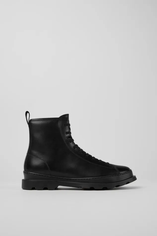 Ankle Boots Men Camper Brutus Black Leather Mid Boots Ankle Boots Men Camper Brutus Black Leather Mid Boots