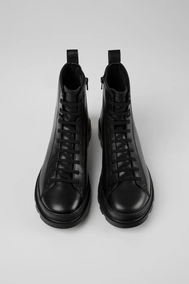Ankle Boots Men Camper Brutus Black Leather Mid Boots Ankle Boots Men Camper Brutus Black Leather Mid Boots