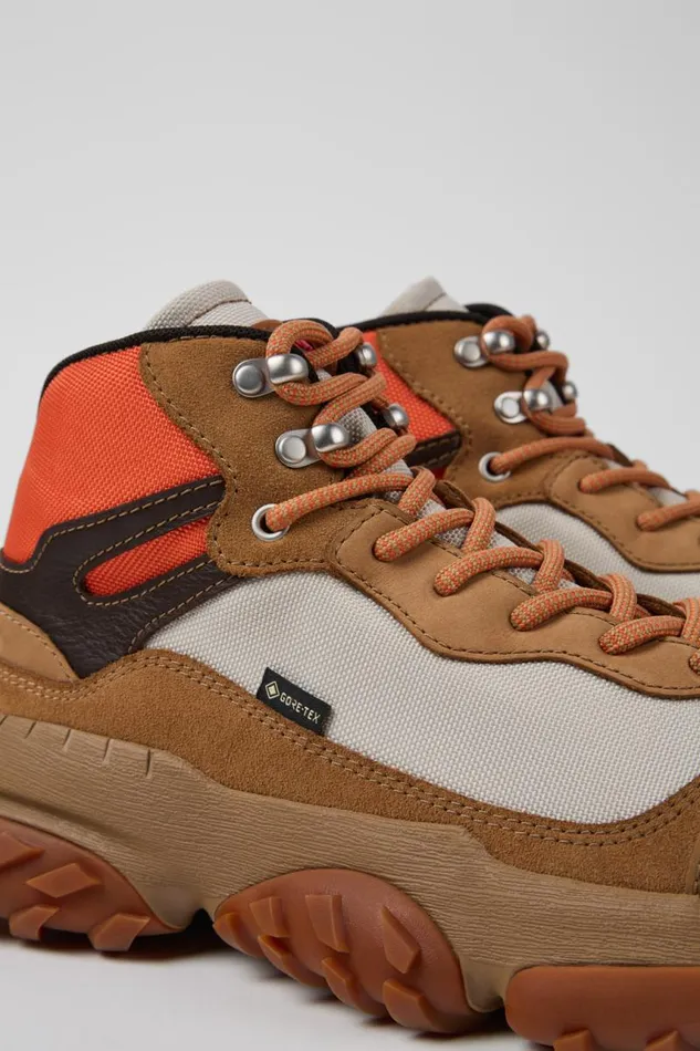Ankle Boots Men Camper Karst Trek GORETEX Brown And Gray Ankle Boots