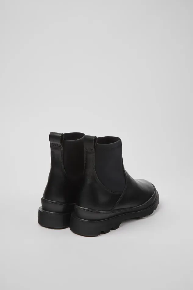 Ankle Boots Women Camper Brutus Black Leather And Textile Ankle Boots Ankle Boots Women Camper Brutus Black Leather And Textile Ankle Boots