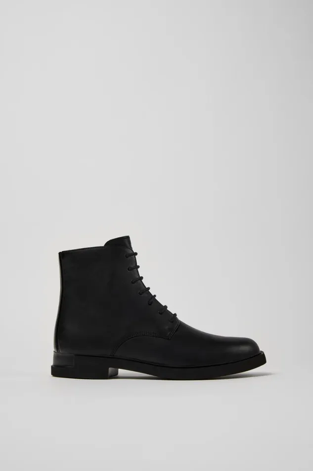 Ankle Boots Women Camper Iman Black Leather Laceup Boots Ankle Boots Women Camper Iman Black Leather Laceup Boots