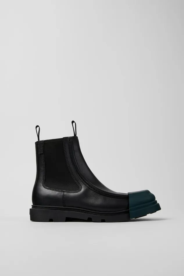Ankle Boots Women Camper Junction Black Leather Chelsea Boots