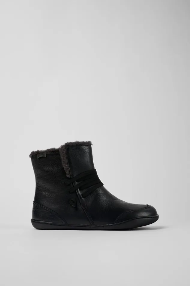 Ankle Boots Women Camper Peu Black Leather Ankle Boots Ankle Boots Women Camper Peu Black Leather Ankle Boots